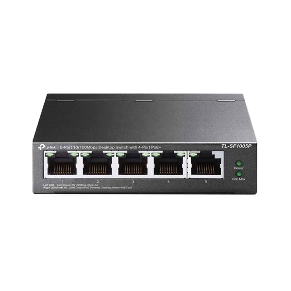 TP-Link TL-SF1005P 5x10/100Mbps LAN port 4xPoE nem menedzelhető asztali switch #1