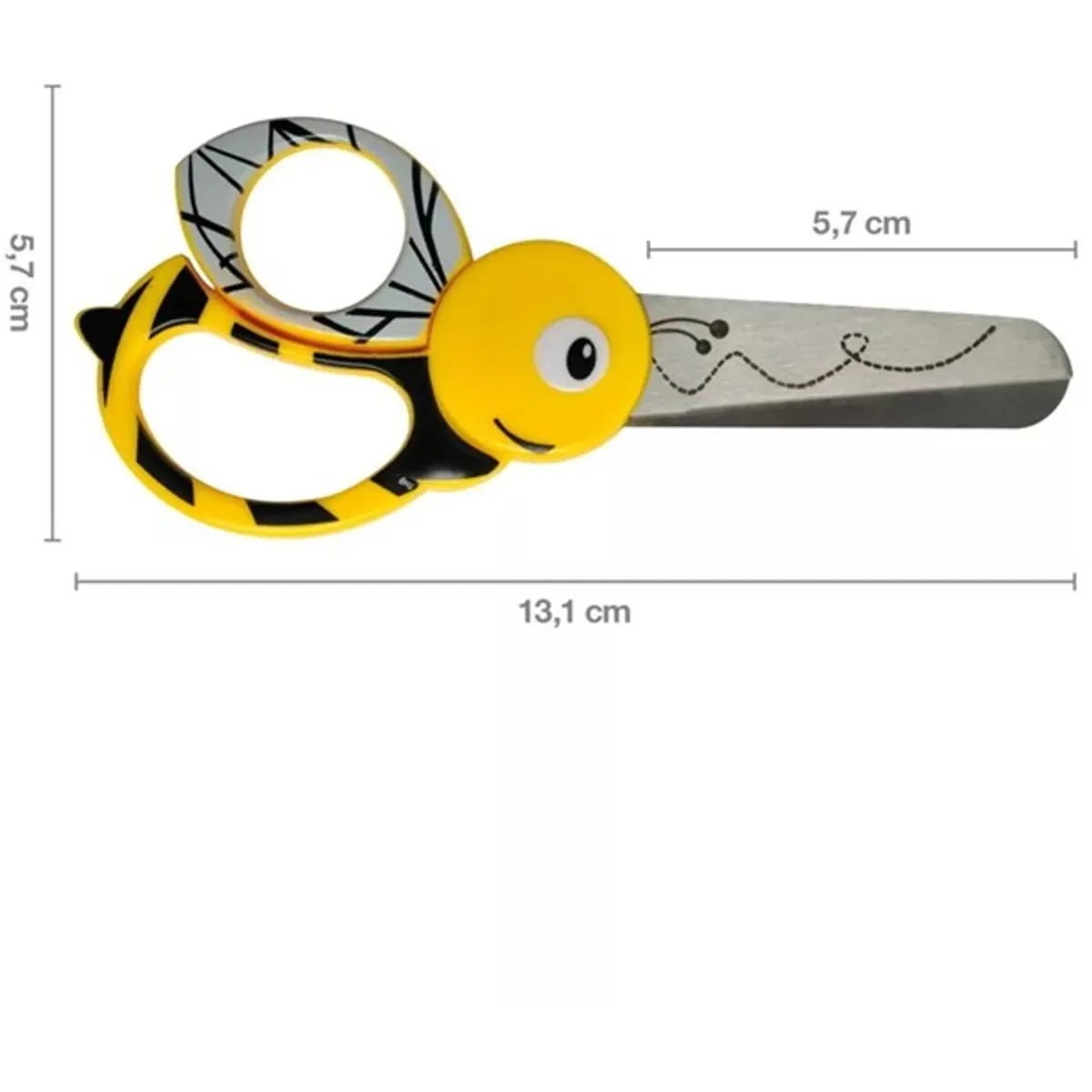 Fiskars  13 cm - méhecske gyermekolló #3