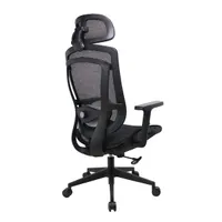 IRISOffice Nimbus fekete ergonómikus, szövet-hálós irodai forgószék fej és háttámasszal #4