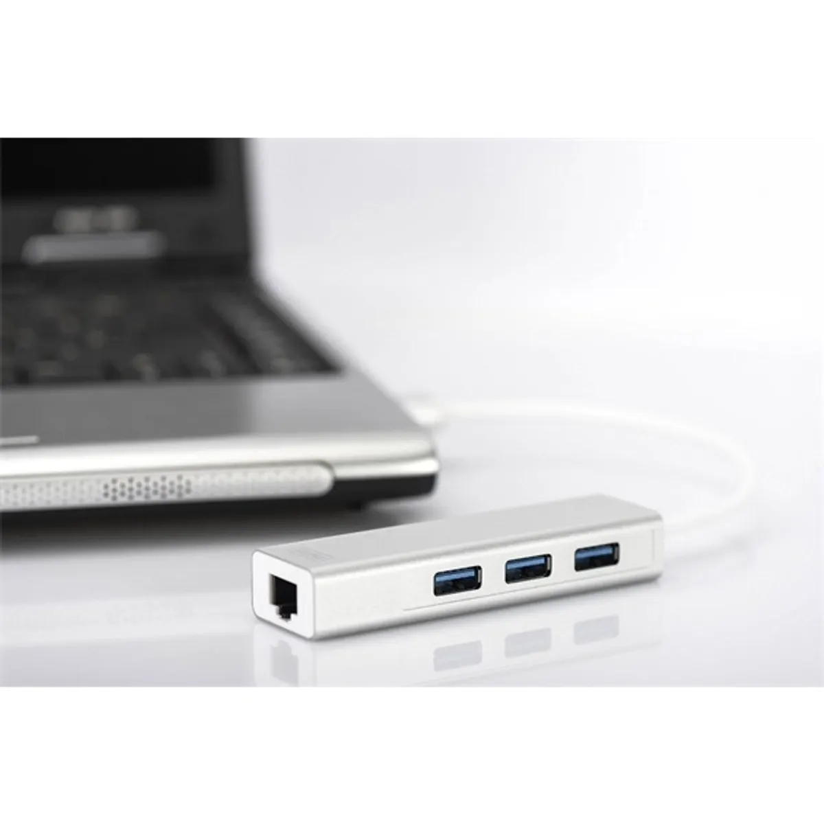 DIGITUS USB 3.0 Gigabit Ethernet adapter + 3 portos USB HUB #2