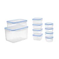 TOO KT-143 10db-os ételtároló doboz szett, 4x180ml, 4x400ml, 1x1.500ml, 1x4.200ml #4