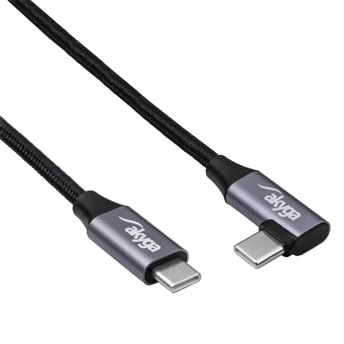 Akyga AK-USB-53 60W 30cm Type-C fonott adat- és töltőkábel #2