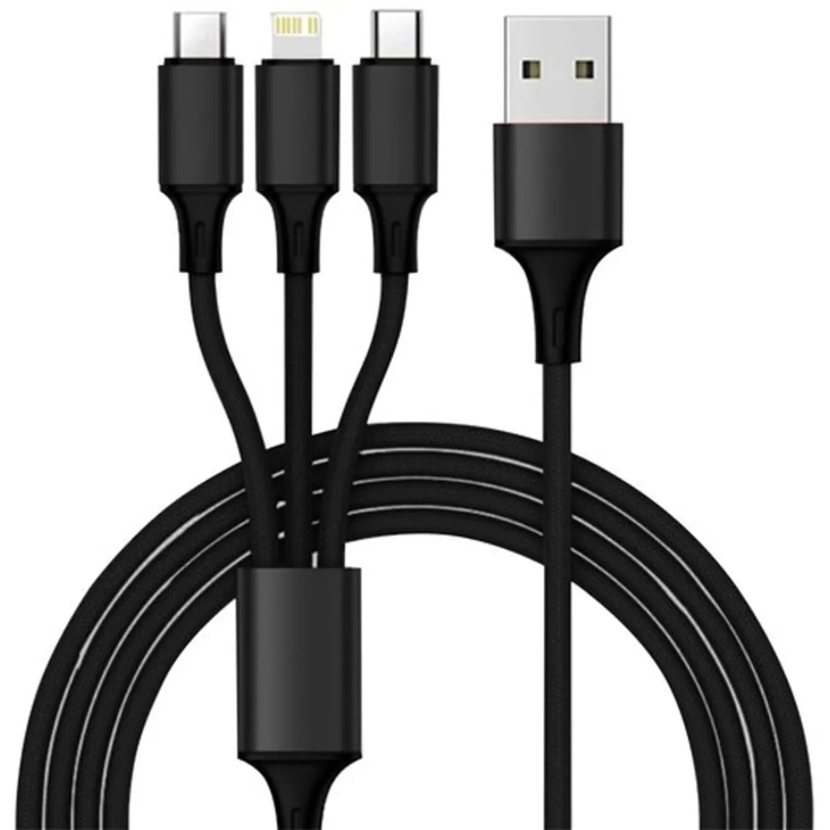 Izoxis USB autós töltő + Izoxis USB - USB Type-C/microUSB/Lightning kábel #5