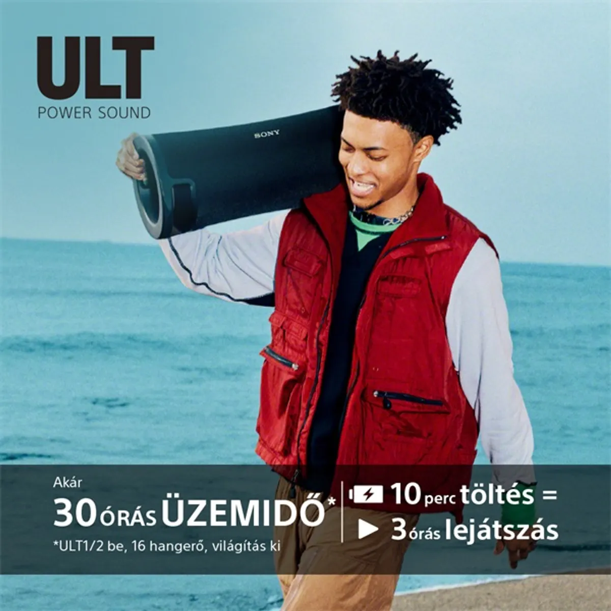 Sony SRSULT70B.EU8 ULT FIELD 7 hordozható vezeték nélküli Bluetooth hangszóró #6