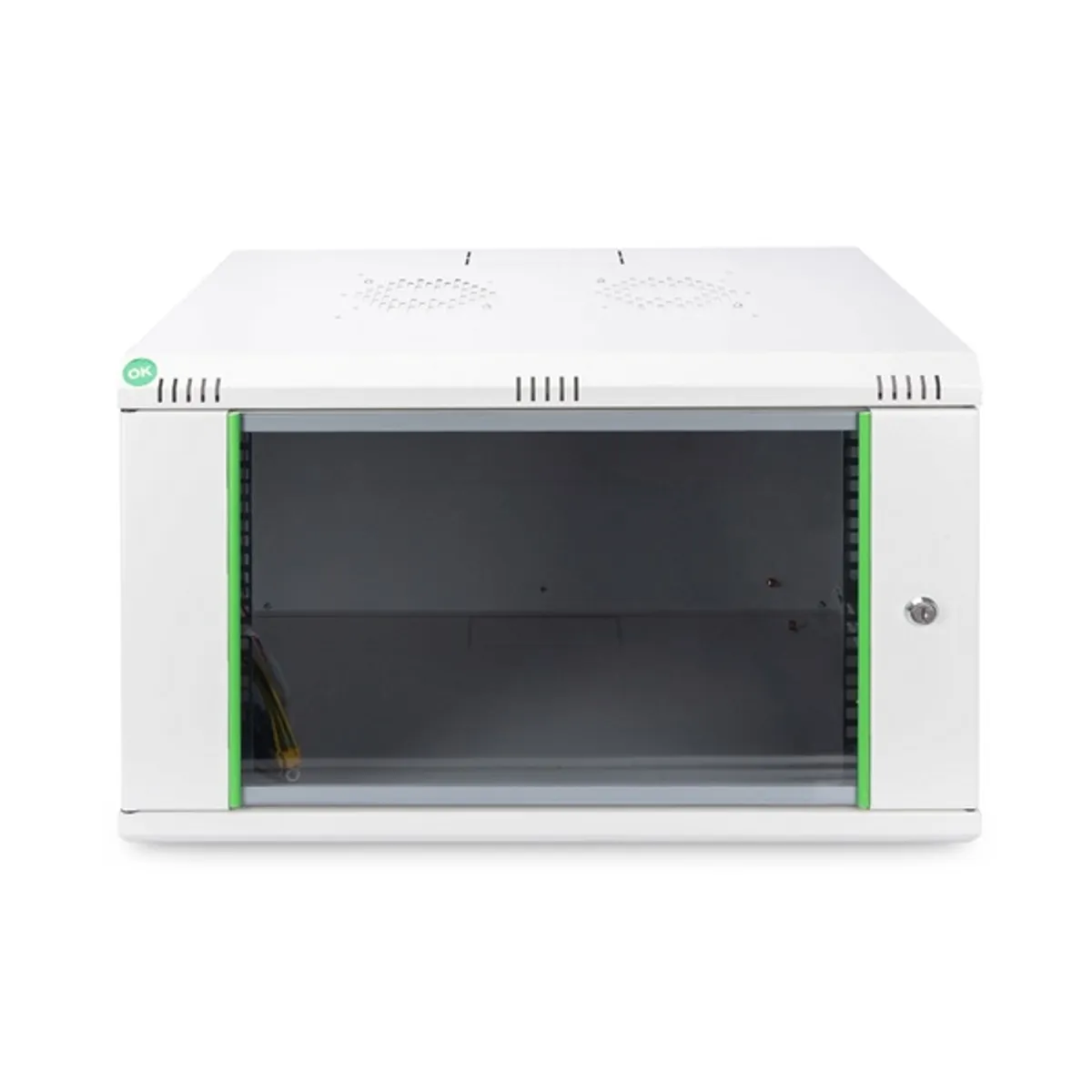 DIGITUS Dynamic Basic 19" 7U 389x600x450mm üvegajtós szürke fali rack szekrény #4