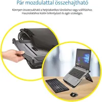 Kensington 60112 SmartFit Easy Riser állítható magasságú szürke notebook állvány #6