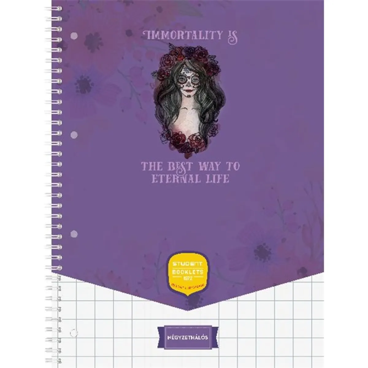 ICO Student Art A4 70lapos kockás spirálfüzet #3