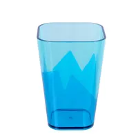 TOO KT-148-BL 600ml-es duplafalú, négyszögletes műanyag pohár #2