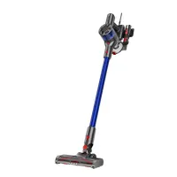 TOO-CVC-X3-BL kék akkumulátoros álló porszívó 140W, 11kPa, 0,5 liter, elektromos kefe Self standing funkcióval