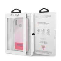 Guess Huawei Psmart sötétben világító átlátszó pink homok tok #3