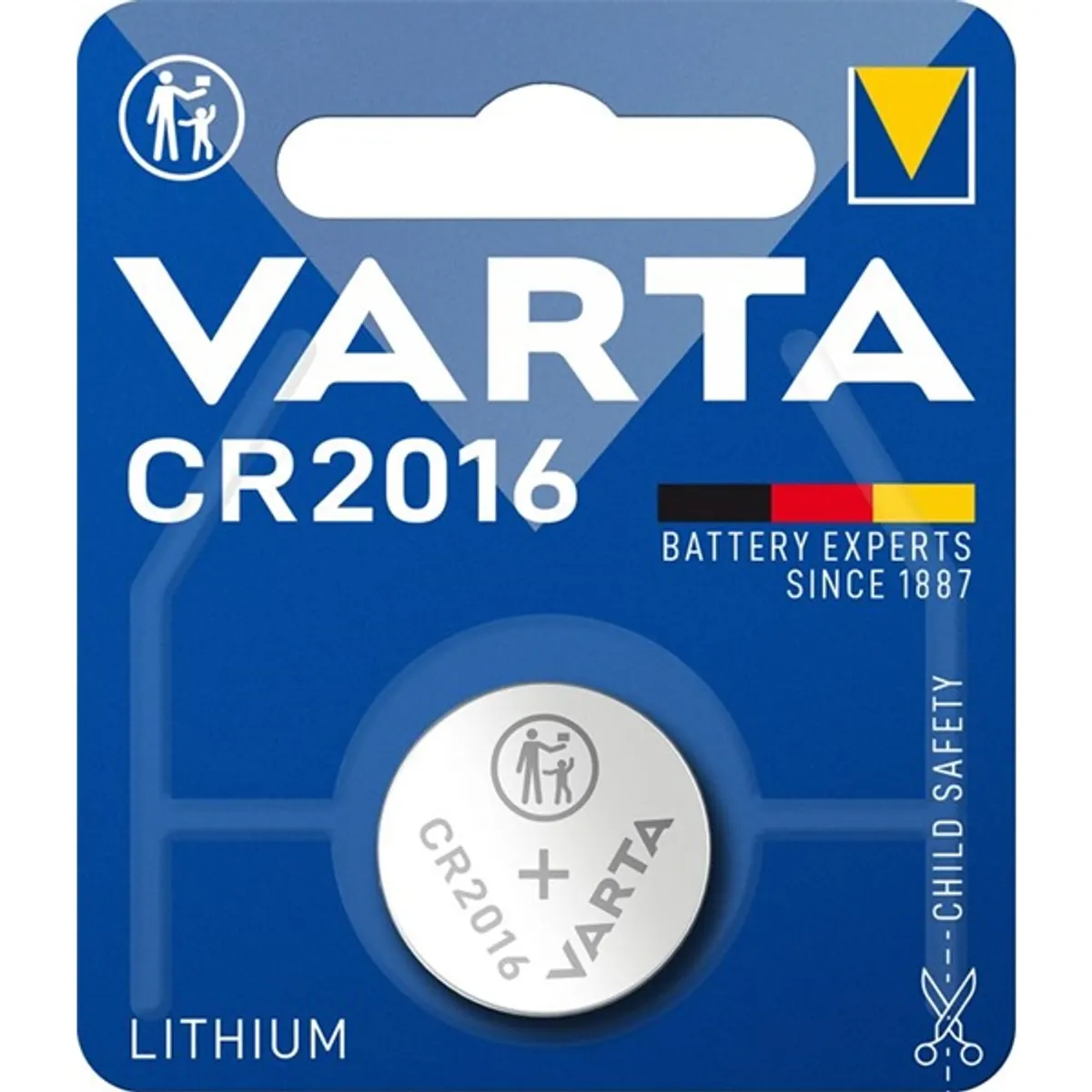 VARTA 6016112401 CR2016 lítium gombelem 1db/bliszter #3