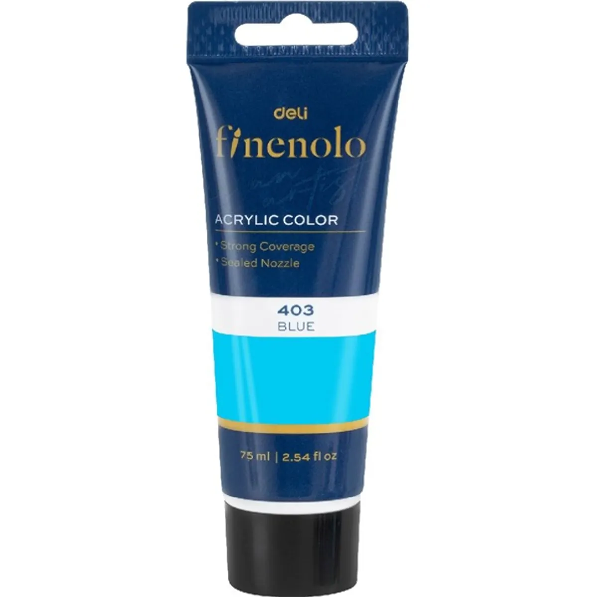 Deli Finenolo 75ml világoskék akrilfesték #1