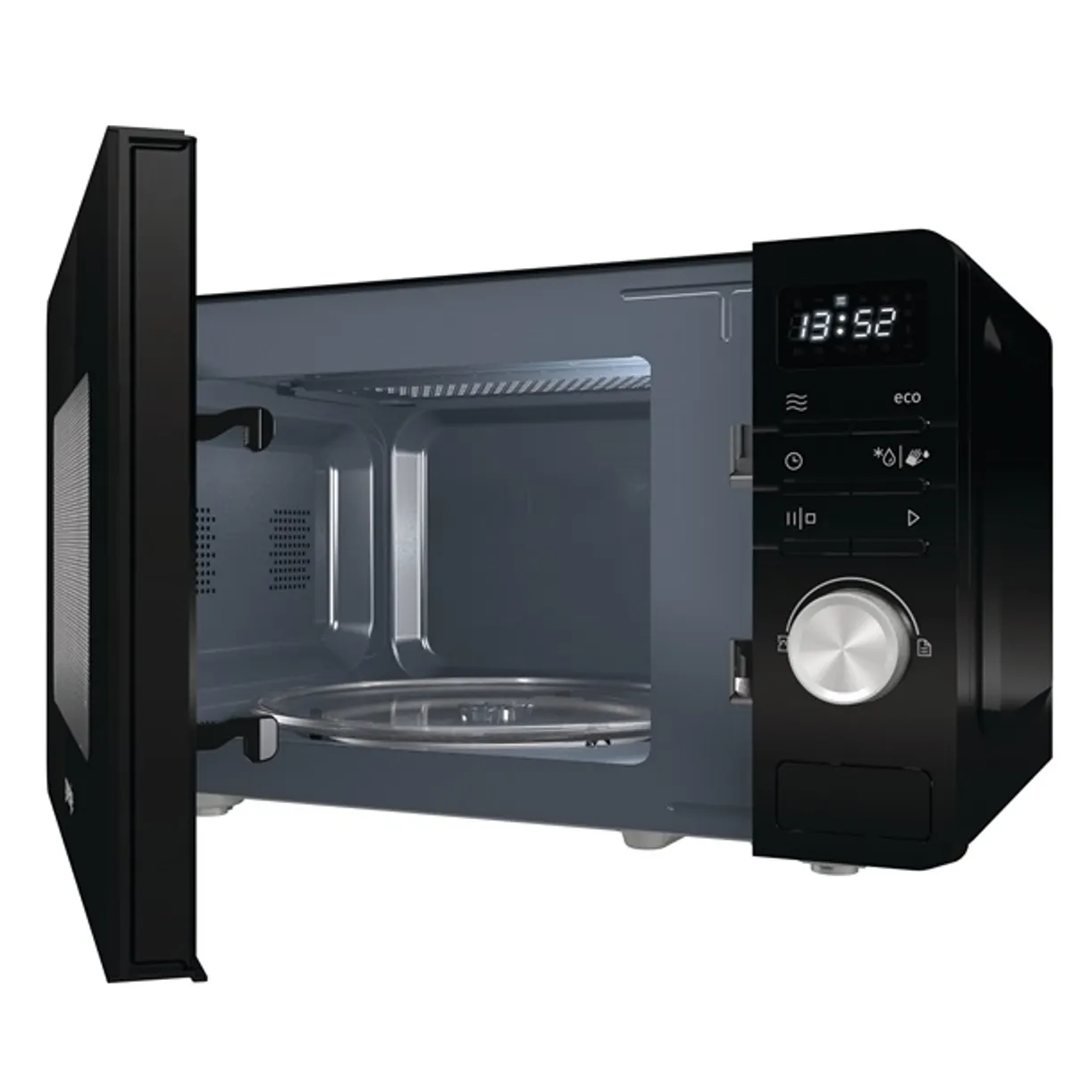 Gorenje MO20A3B 800W 20L fekete mikrohullámú sütő #3