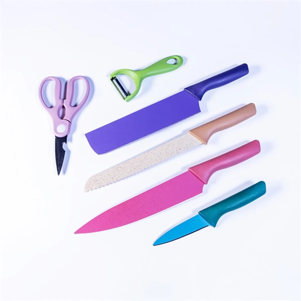 IRIS KT-242 RAINBOW 6 darabos konyhai kés szett #1