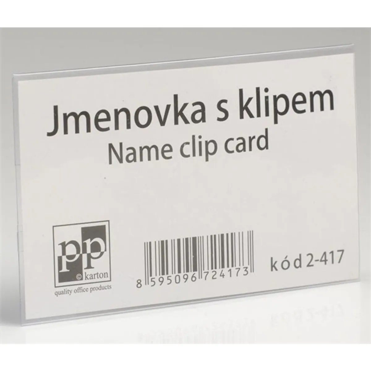 Karton P+P 50 db-os fekvő átlátszó kombinált névkitűző #2