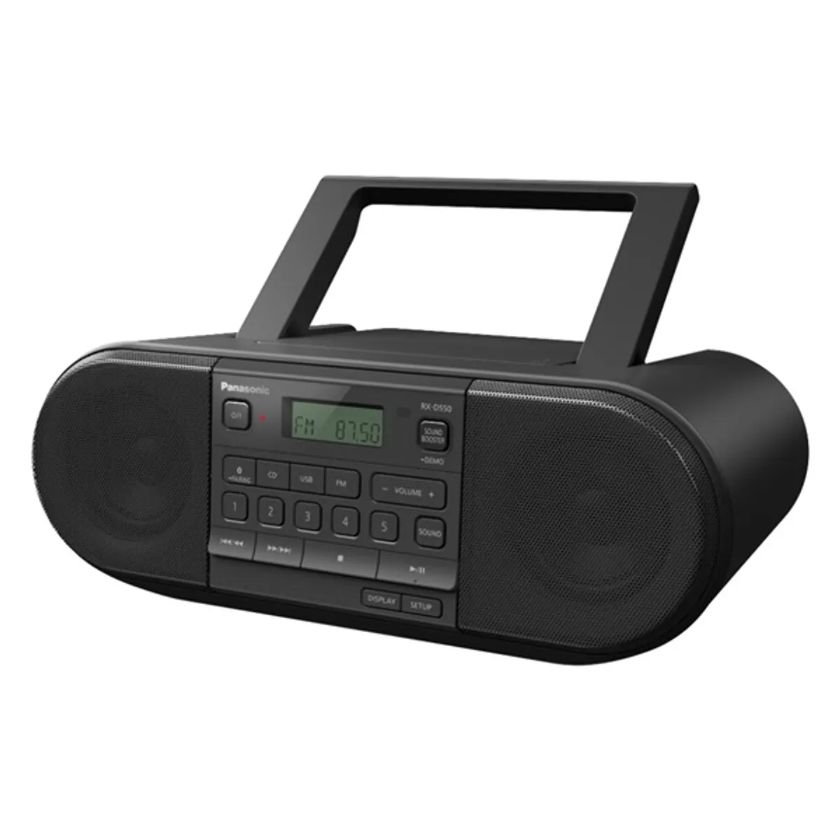 Panasonic RX-D550E-K Bluetooth fekete CD-s rádió #1