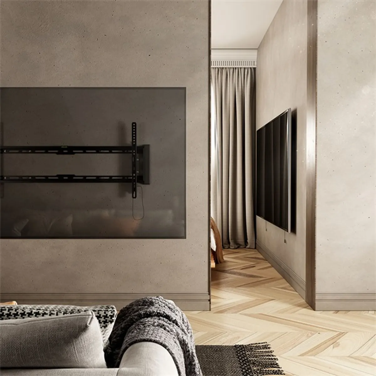 Stansson WM-4390-4 43"-90" dönthető fali TV konzol #4