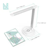 Taotronics TT-DL036 fehér LED lámpa, vezeték nélküli töltővel, gyorstöltő funkcióval #7