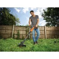 Black & Decker 28 cm vágási szélesség 18V 4.0 Ah Li-Ion akkus fűszegélyvágó #3