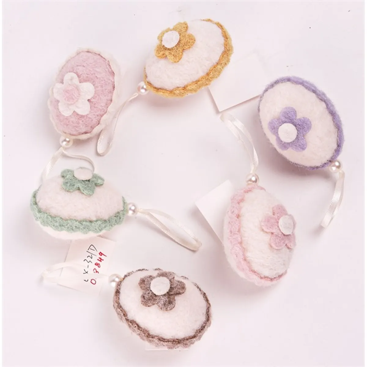 IRIS dekor textil tojás+virág 6 szín #1