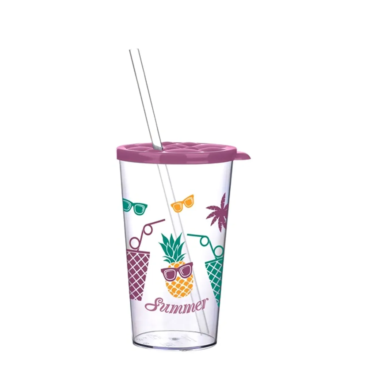 IRIS LIMESHAKE BUBBLE pohár tetővel, szívószállal 700ml AP-9449 #3