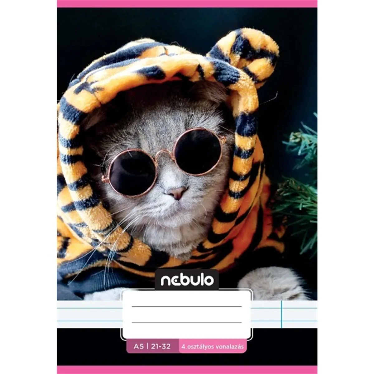 Nebulo Cuki minták II. A5 4. osztályos 21-32 tűzött vonalas füzet #3