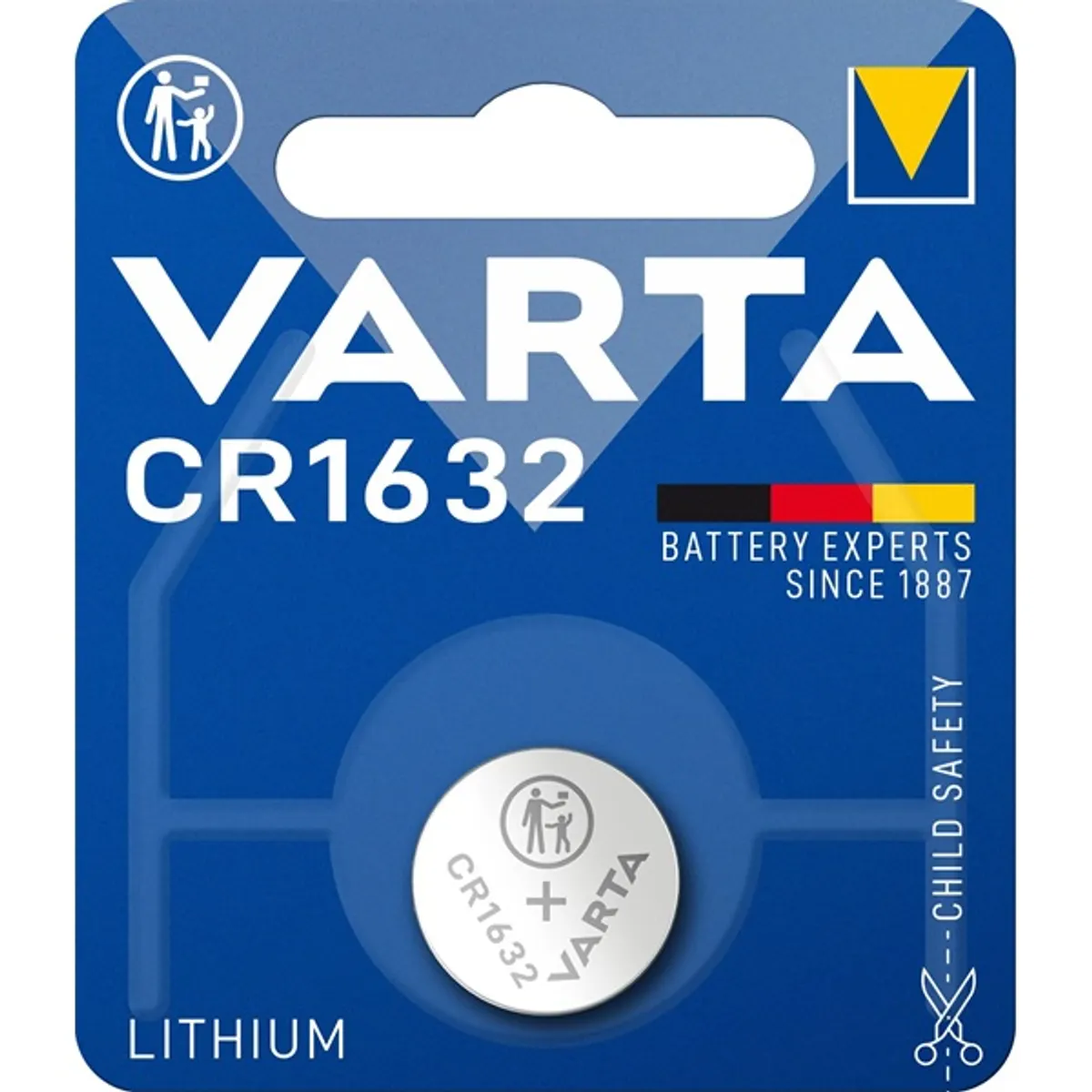 VARTA 6632112401 CR1632 lítium gombelem 1db/bliszter #3