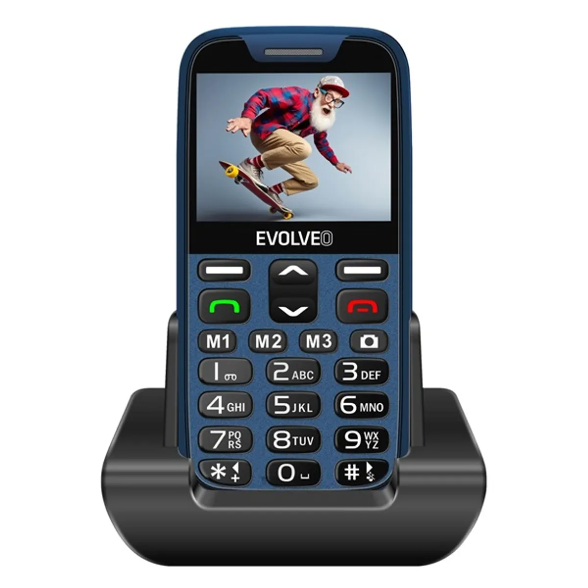 Evolveo EasyPhone XR EP601 2,3" kék mobiltelefon #1