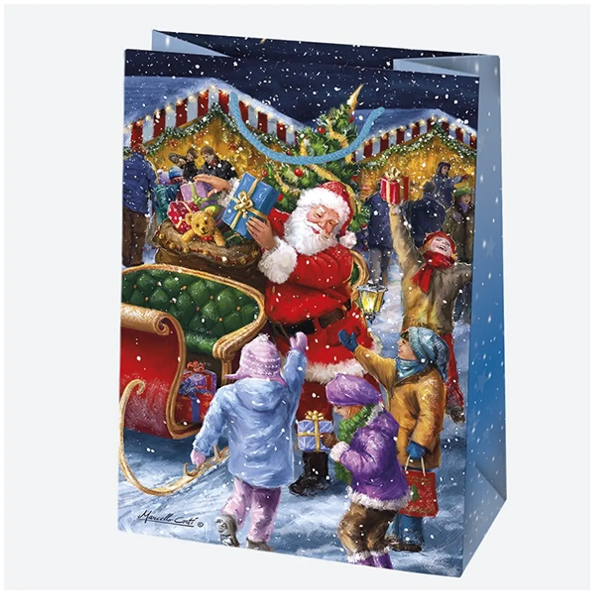 IRIS Karácsonyi ajándéktasak, 345x480x130 mm, különböző színekben és mintával #2