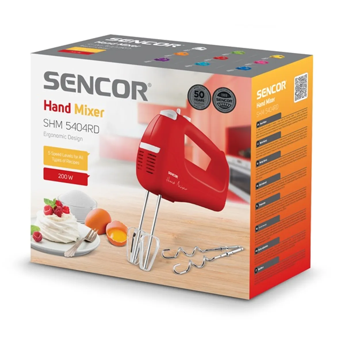 Sencor SHM 5404RD piros kézi mixer #9