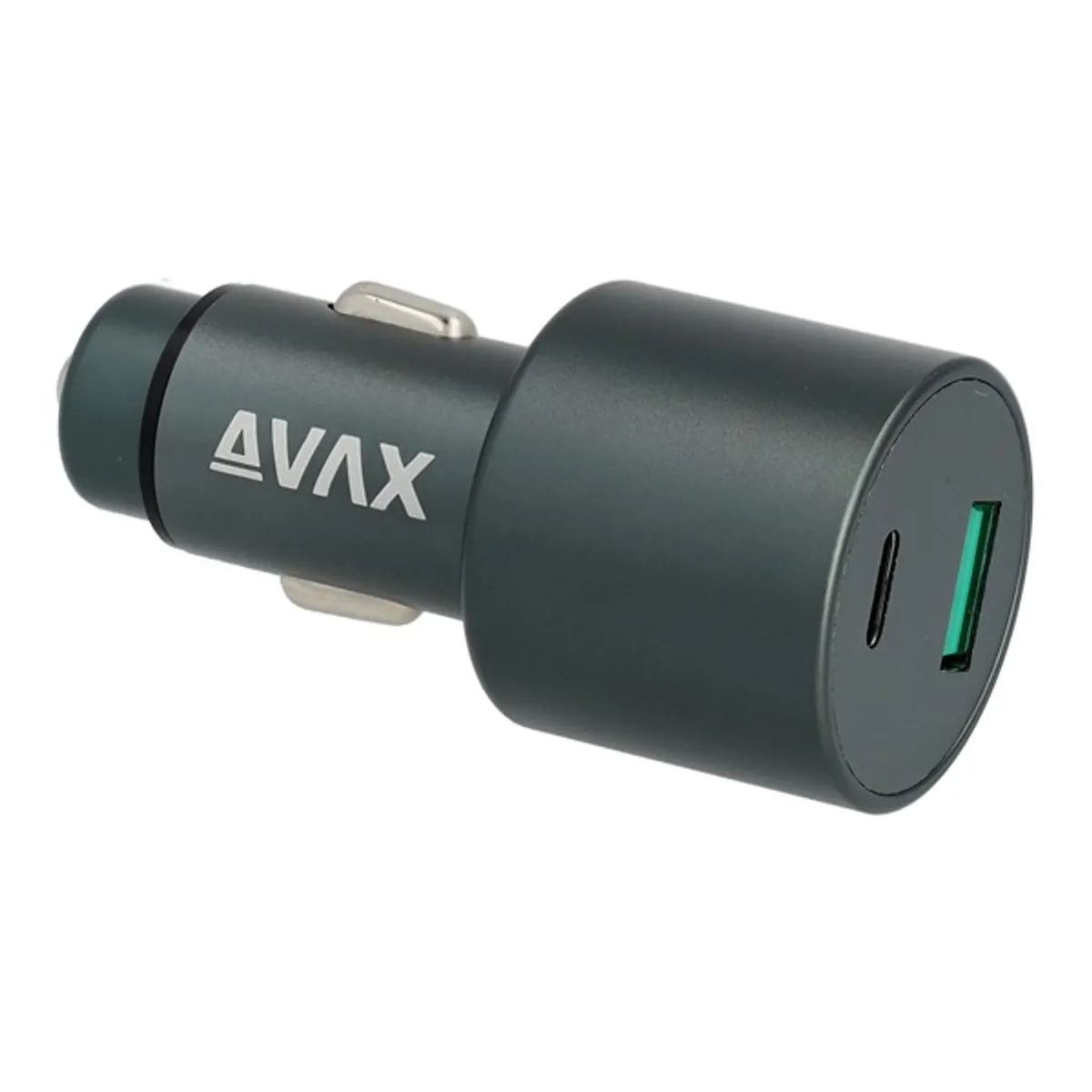 AVAX CC663B CARLY+ 63W Autós töltő USB A (QC)+Type C (PD), fekete #1