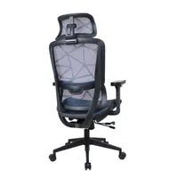 IRISOffice Helix kék ergonómikus, szövet-hálós irodai forgószék fej és háttámasszal #4