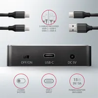Axagon ADSA-M2C USB-C 3.2 M.2 fekete dual dokkoló állomás #7