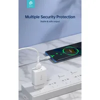 Devia ST364037 2xUSB 2,1A fehér hálózati töltő adapter + USB - Type-C 1m kábel #3