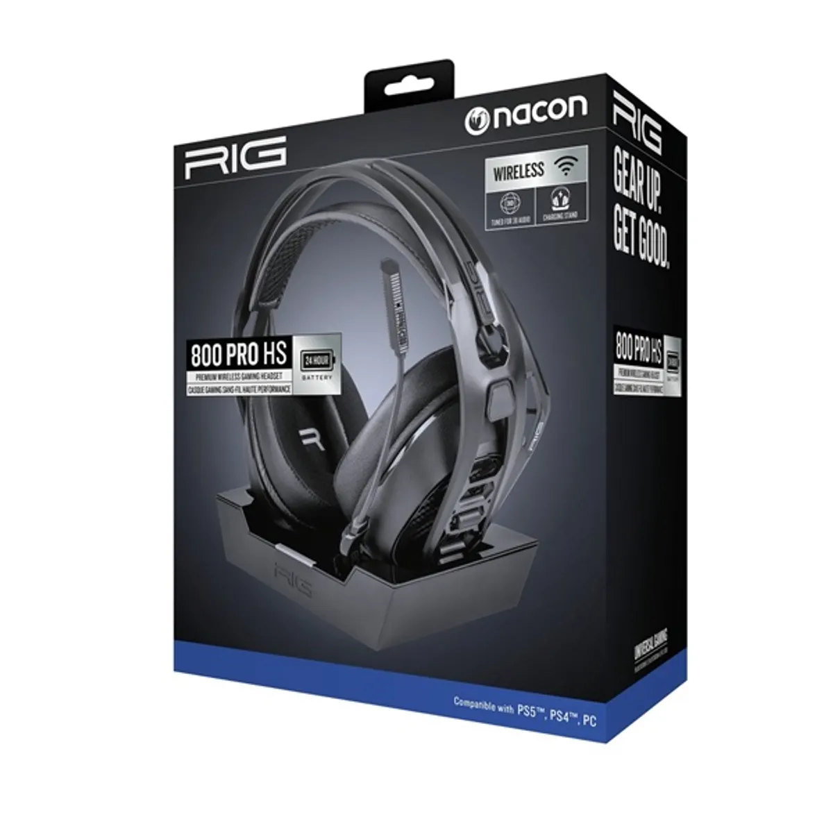 Nacon 2808590 RIG 800 PRO HS PS5 fekete gamer headset #1