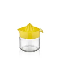 IRIS C-00135 Fresia citromfacsaró üveg tárolóval 300ml, narancs vagy citromsárga színű