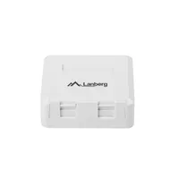 Lanberg OK1-0002-W 2 portos falon kívüli üres doboz modul nélkül #2