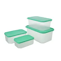 TOO KT-144 4 db-os téglalap ételtároló doboz szett 800ml+1.800ml+2.800ml+4.800ml #6
