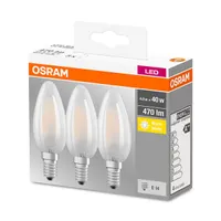 Osram Base matt üveg búra/4W/470lm/2700K/E14 LED gyertya izzó 3 db #3