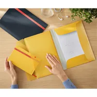 Leitz COSY mobil PP meleg sárga extra tasakos gumis mappa #5