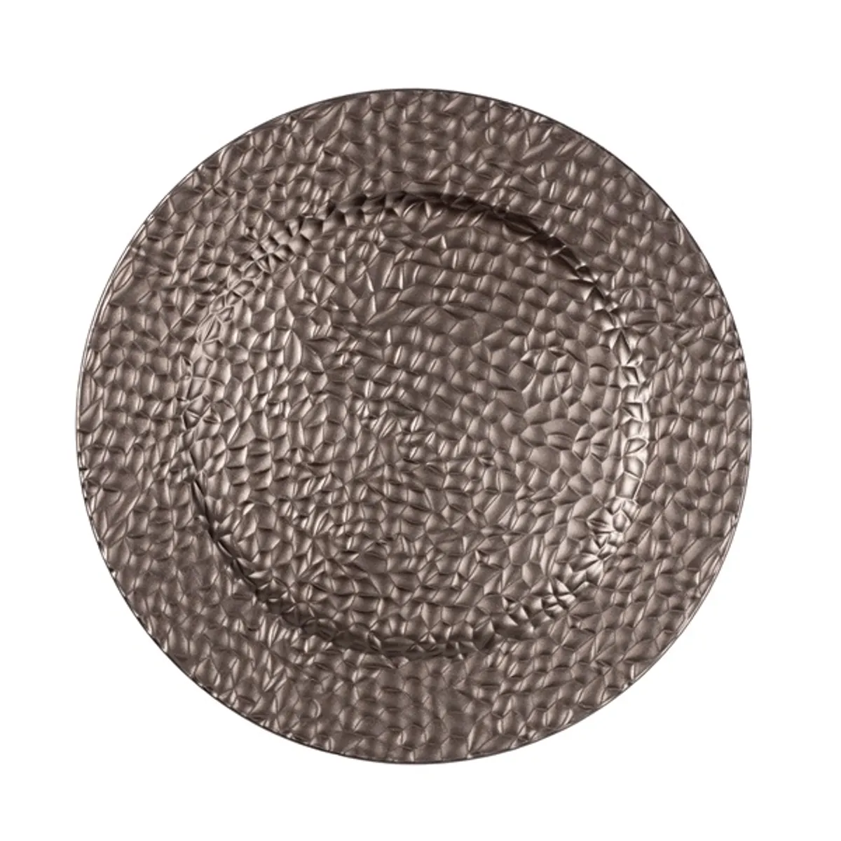 IRIS műanyag tálca, bőr hatású, arany 33 cm #1