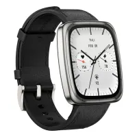 Amazfit Active 2 (Square) Black Leather Permium NFC fekete okosóra #2