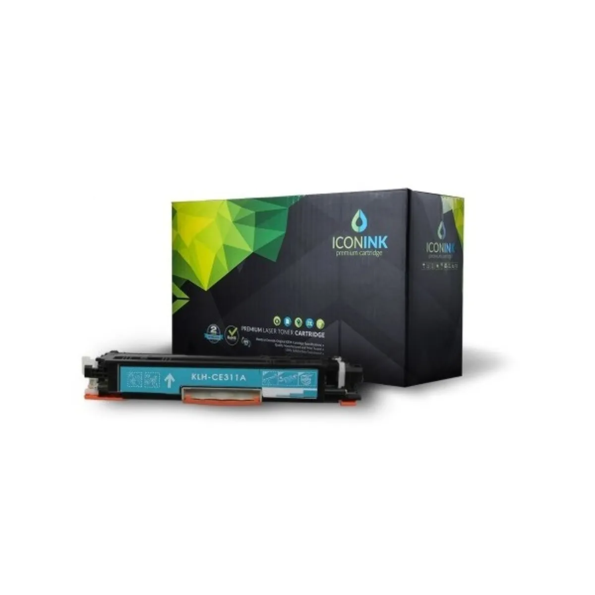 Iconink HP CE311A Canon CRG-129 CRG-329 CRG-429 CRG-529 CRG-729 CRG-929  utángyártott 1000 oldal cián toner #1