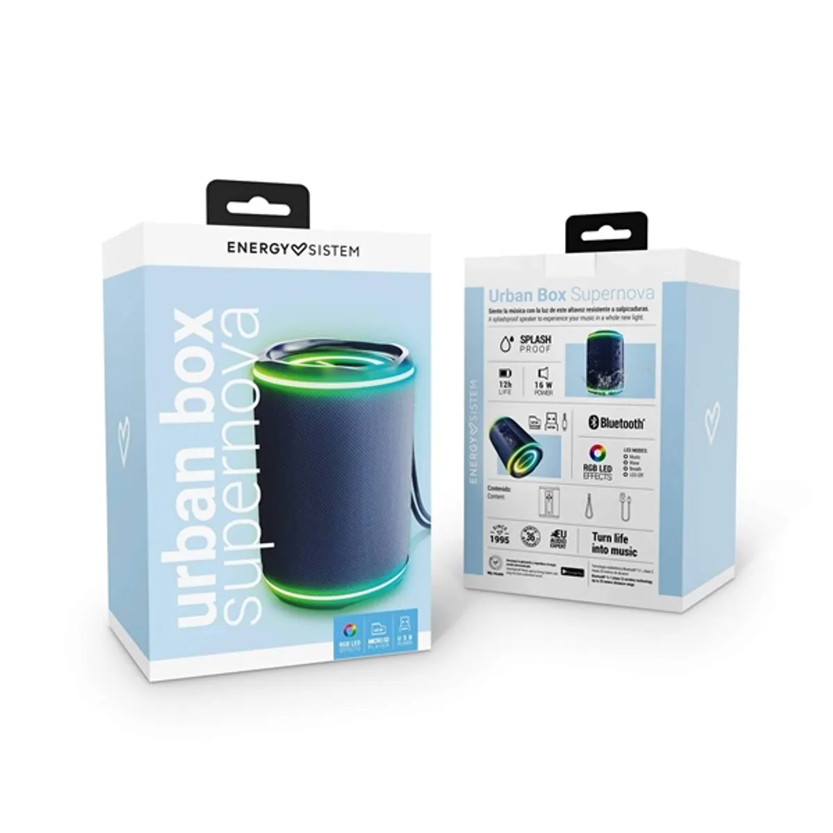 Energy Sistem EN 454952 Urban Box Blue Supernova kék Bluetooth hangszóró #9