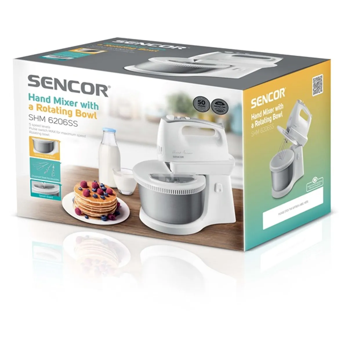 Sencor SHM 6206SS fehér-ezüst tálas mixer #9