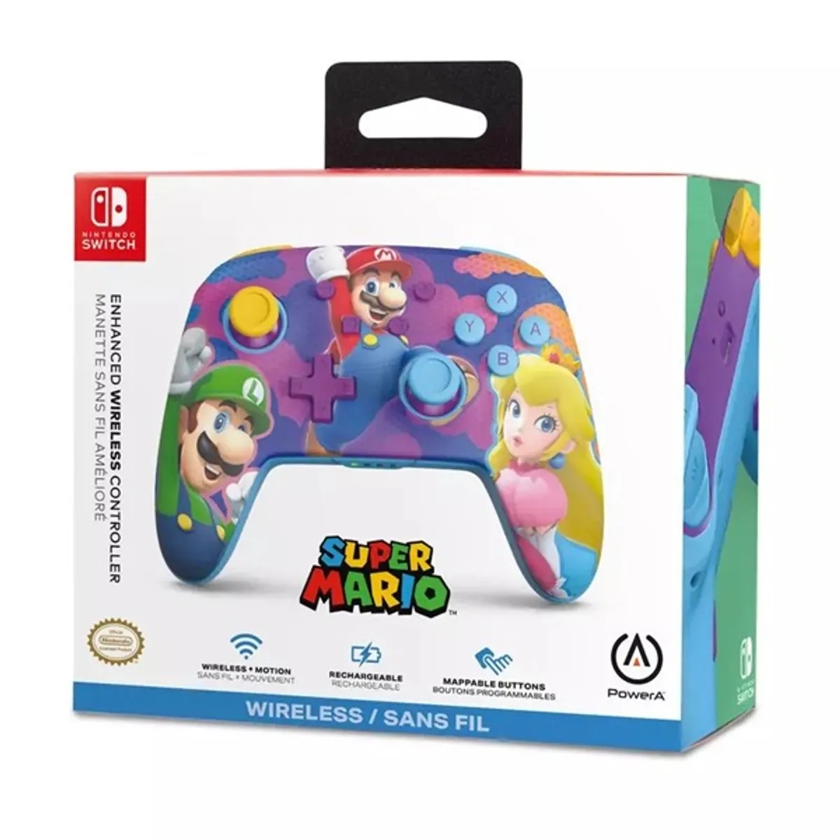 PowerA NSGP0287-01 Enhanced Nintendo Switch vezeték nélküli Color Splash Heroes kontroller #8