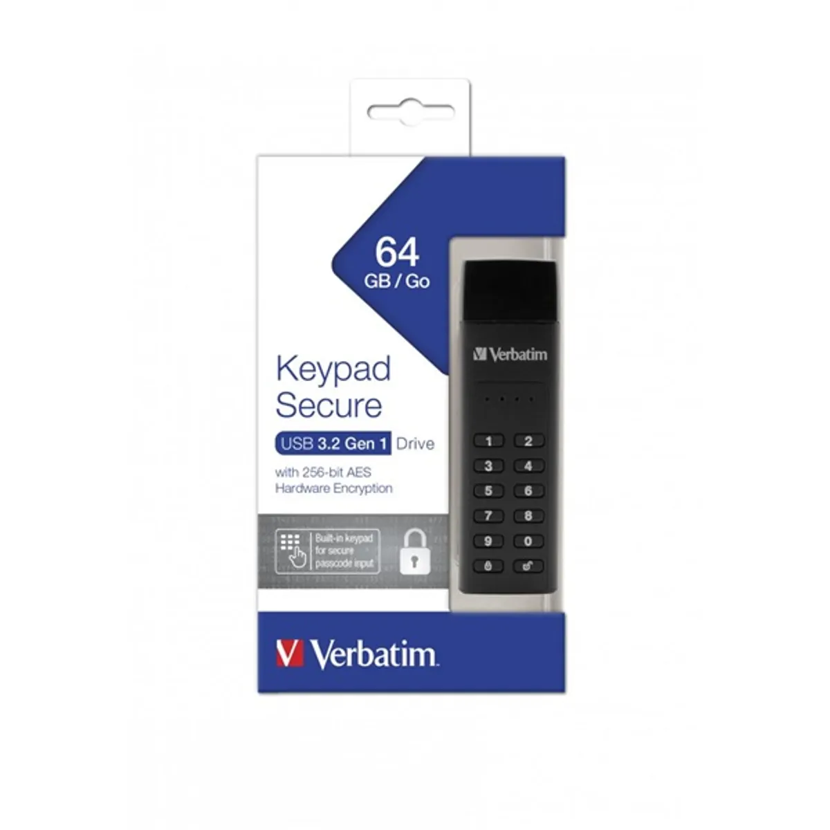 Verbatim 49428 Keypad Secure Store`n`Go 64GB USB-A 3.0 Flash Drive #3
