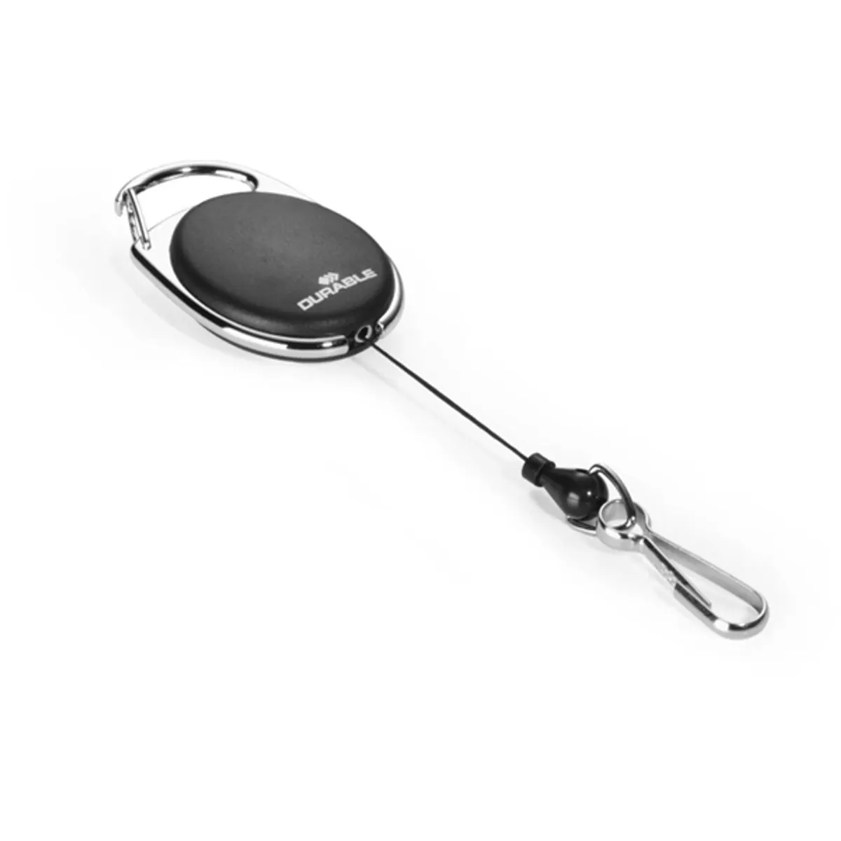 Durable Style jojós karabineres 1db fekete névkitűző tartó #1