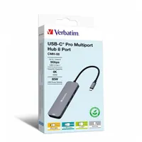 Verbatim 32151 USB-C Pro Multiport CMH-08 8in1 ezüst HUB #4