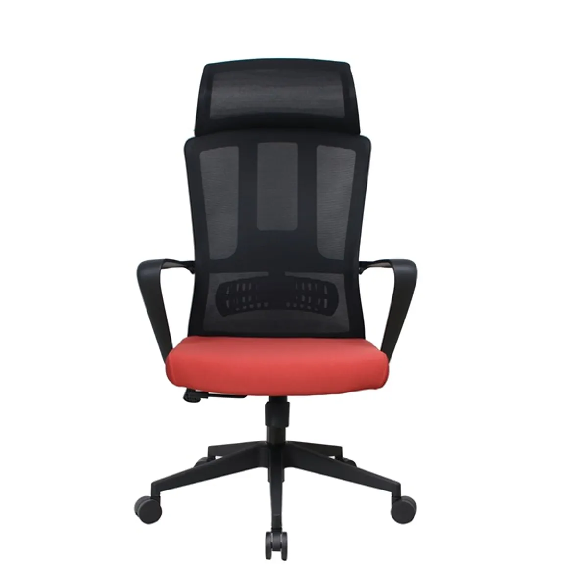 IRISOffice Astra narancs/fekete ergonómikus, szövet-hálós irodai forgószék fej és háttámasszal #1